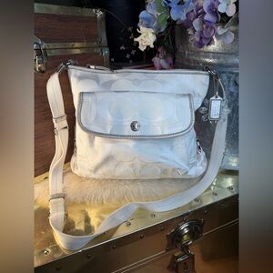 Coach Kyra Daisy Signature Canvas Crossbody Shoulder Bag